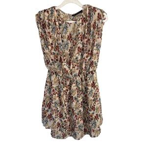 Zara Multicolor Floral Tunic Size XS Boho Cottagecore Featival Flowy Spring